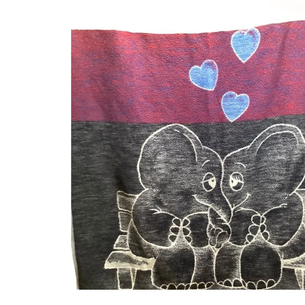 Biederlack Gebr Jost Partner Elephant Hearts Blanket 77